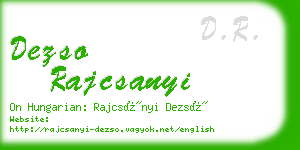 dezso rajcsanyi business card